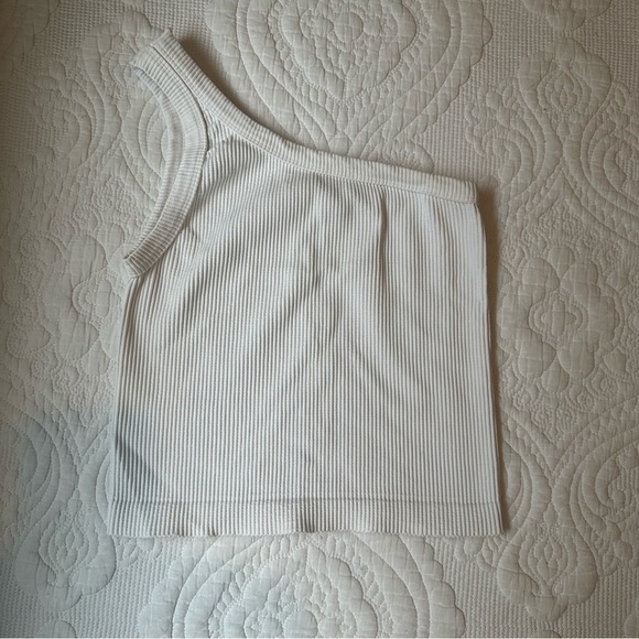 BUNDLE Nikibiki Seamless One Shoulder Crop Top. Black and White. OS - Picture 3 of 4